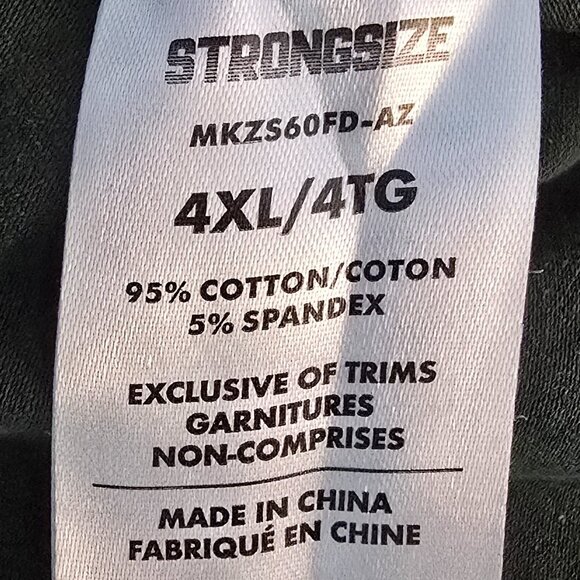 STRONGSIZE V-Neck T Shirts for Men – Big and Tall Mens Short Sleeve Shirt - Picture 5 of 6